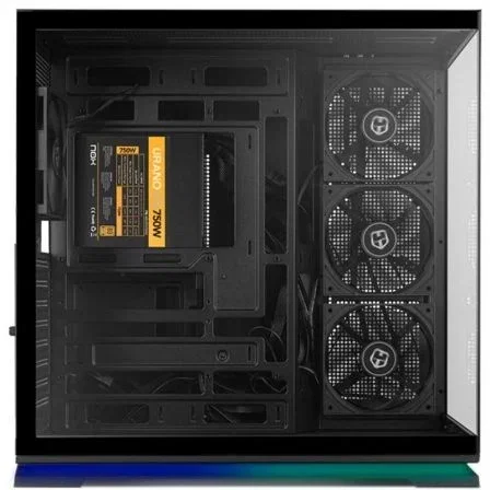 Nox Caja Gaming Semitorre Hummer Galaxy ARGB con 4 Ventiladores PWM, Cristal Templado, USB-C, Compatible ATX, Gráficas 420 mm y Refrigeración 360 mm - Negro