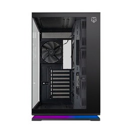 NOX Hummer Galaxy Semitorre Negra con Cristal Templado y ARGB