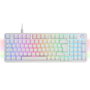 Mars Gaming MKPROWYES Teclado Mecánico Blanco con Switches Amarillos Lubricados y RGB