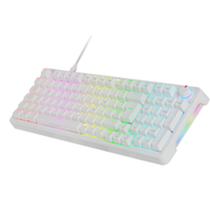 Mars Gaming MKPROWYES Teclado Mecánico Blanco con Switches Amarillos Lubricados y RGB Mars Gaming MKPROWYES Teclado Mecánico Blanco con Switches Amarillos Lubricados y RGB