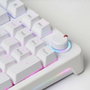 Mars Gaming MKPROWYES Teclado Mecánico Blanco con Switches Amarillos Lubricados y RGB