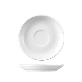 Langenthal Platillo Expresso Moca 12 cm para taza cónica de porcelana (Set de 6)