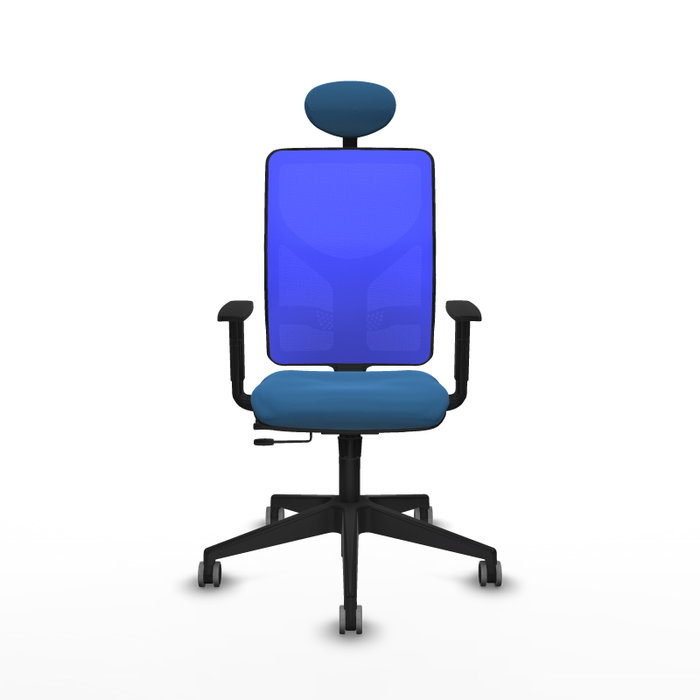 PIQUERAS Y CRESPO Silla de oficina Motilla Azul con mecanismo Sincro/Traslack PIQUERAS Y CRESPO Silla de oficina Motilla Azul con mecanismo Sincro/Traslack