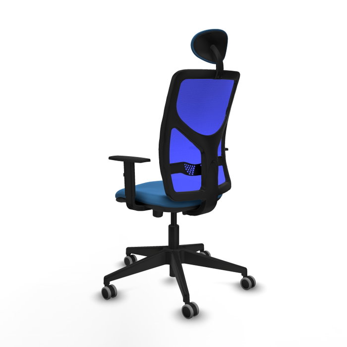 PIQUERAS Y CRESPO Silla de oficina Motilla Azul con mecanismo Sincro/Traslack PIQUERAS Y CRESPO Silla de oficina Motilla Azul con mecanismo Sincro/Traslack