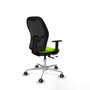 PIQUERAS Y CRESPO Silla de oficina Jorquera Sincro/Traslack Pistacho y Negro