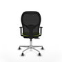PIQUERAS Y CRESPO Silla de oficina Jorquera Sincro/Traslack Pistacho y Negro