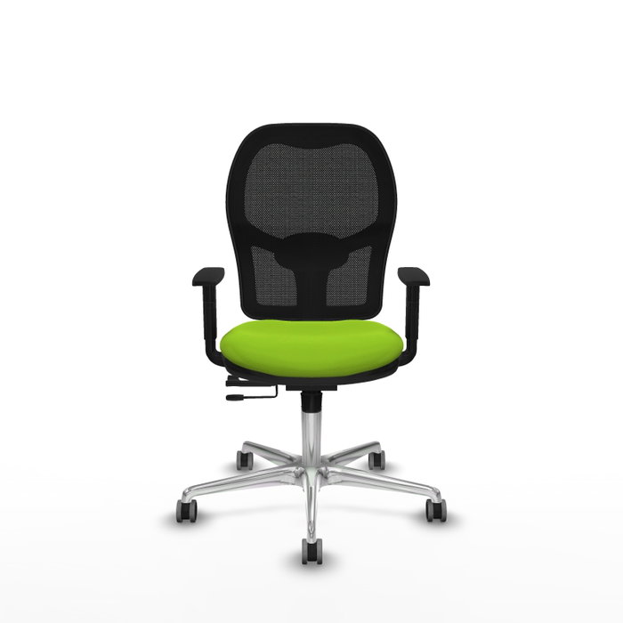 PIQUERAS Y CRESPO Silla de oficina Jorquera Sincro/Traslack Pistacho y Negro