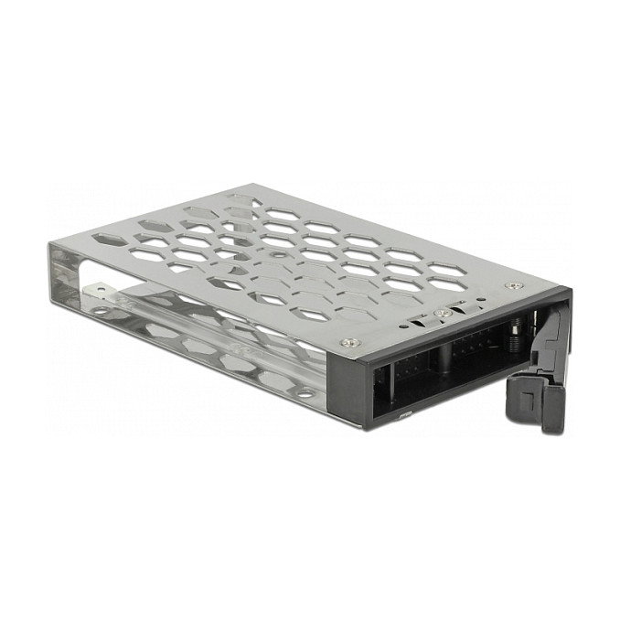 DeLOCK 47232 Bastidor móvil para bahía de 3.5″ compatible con U.2, SATA o SAS, Negro DeLOCK 47232 Bastidor móvil para bahía de 3.5″ compatible con U.2, SATA o SAS, Negro