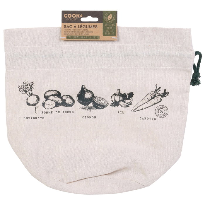 Cook Concept Bolsa para conservar hortalizas reutilizable Cook Concept Bolsa para conservar hortalizas reutilizable