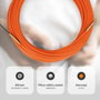 GSC Evolution Guía pasacables fibra vidrio + metal 4mm 20M Naranja