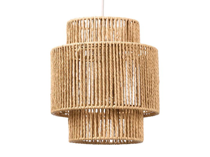 GIFTDECOR Lámpara Triple Cuerda Mediana Marrón