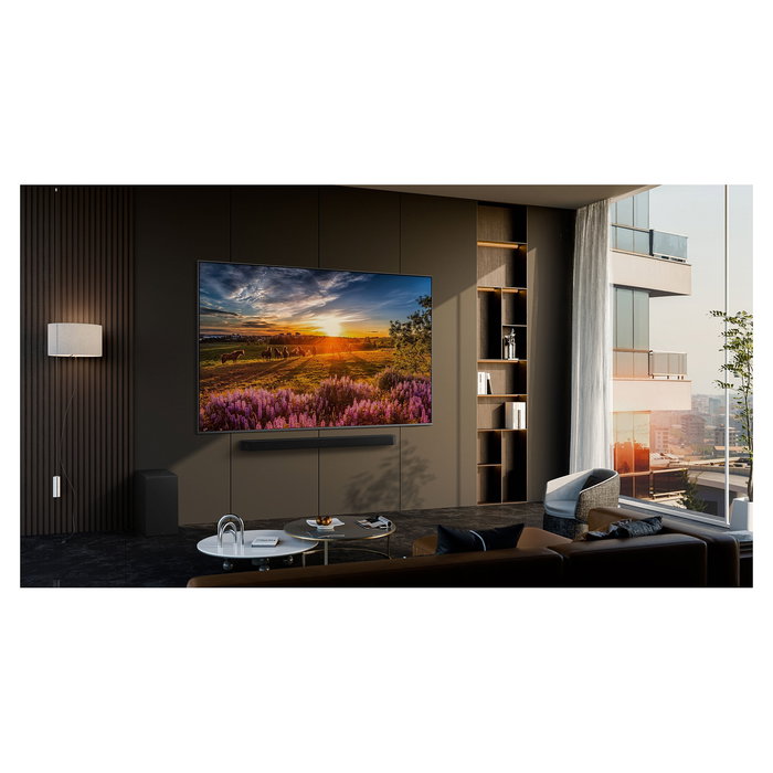 Samsung GQ75Q80DATXZG Televisor 75" (190.5 cm) 4K Ultra HD QLED Smart TV con Tizen, 100Hz, HDR10+, Dolby Atmos, Wi-Fi, Bluetooth, Plata
