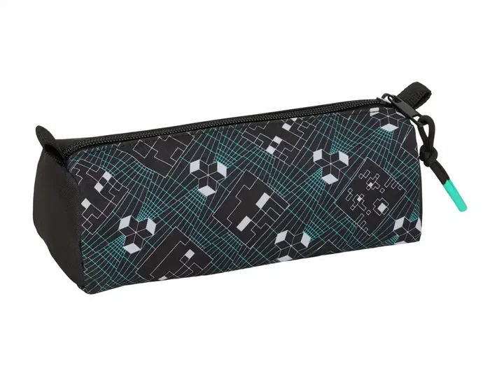 Safta Estuche Portatodo Bolso Escolar Minecraft 210x80x70 mm - Colección Minecraft