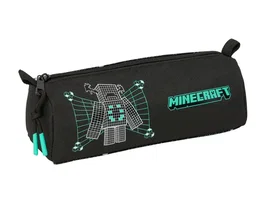 Safta Estuche Portatodo Bolso Escolar Minecraft 210x80x70 mm - Colección Minecraft