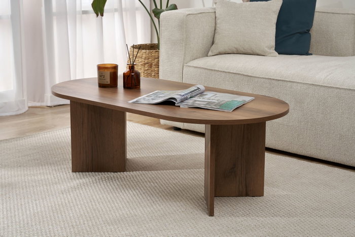 Nordure VNT Walnut Mesa de Café de Nogal 119 cm x 40 cm x 60 cm Nordure VNT Walnut Mesa de Café de Nogal 119 cm x 40 cm x 60 cm