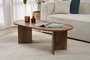 Nordure VNT Walnut Mesa de Café de Nogal 119 cm x 40 cm x 60 cm