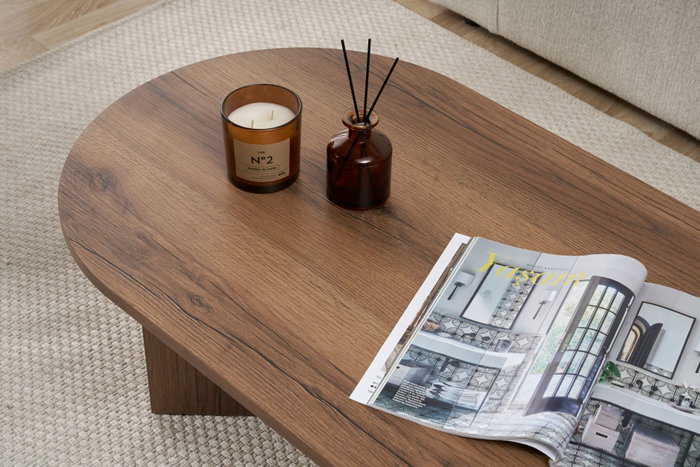 Nordure VNT Walnut Mesa de Café de Nogal 119 cm x 40 cm x 60 cm Nordure VNT Walnut Mesa de Café de Nogal 119 cm x 40 cm x 60 cm