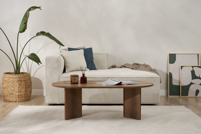 Nordure VNT Walnut Mesa de Café de Nogal 119 cm x 40 cm x 60 cm Nordure VNT Walnut Mesa de Café de Nogal 119 cm x 40 cm x 60 cm