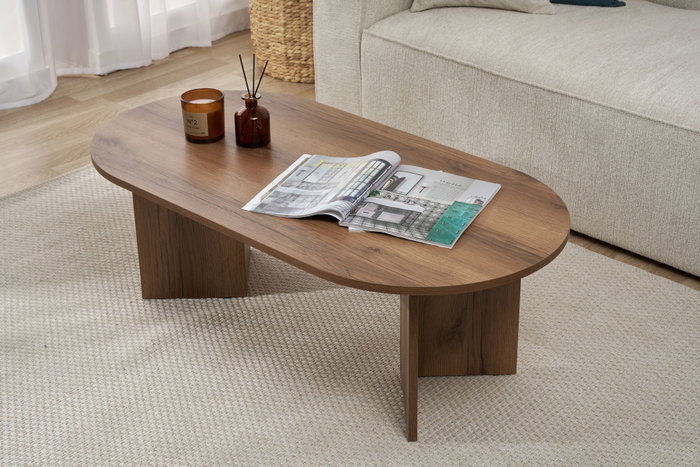 Nordure VNT Walnut Mesa de Café de Nogal 119 cm x 40 cm x 60 cm Nordure VNT Walnut Mesa de Café de Nogal 119 cm x 40 cm x 60 cm