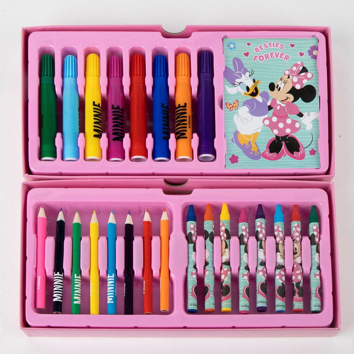 Cerdá Maletín de Papelería Coloreable Minnie Disney Rosa