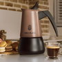 Cecotec Cafetera Italiana Piccolina 600 Bronze 10 tazas acero inoxidable bronce resistente