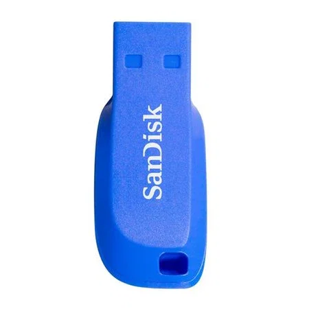 SanDisk Cruzer Blade 16GB USB 2.0 Tipo A Memoria Flash Azul Sin Tapa