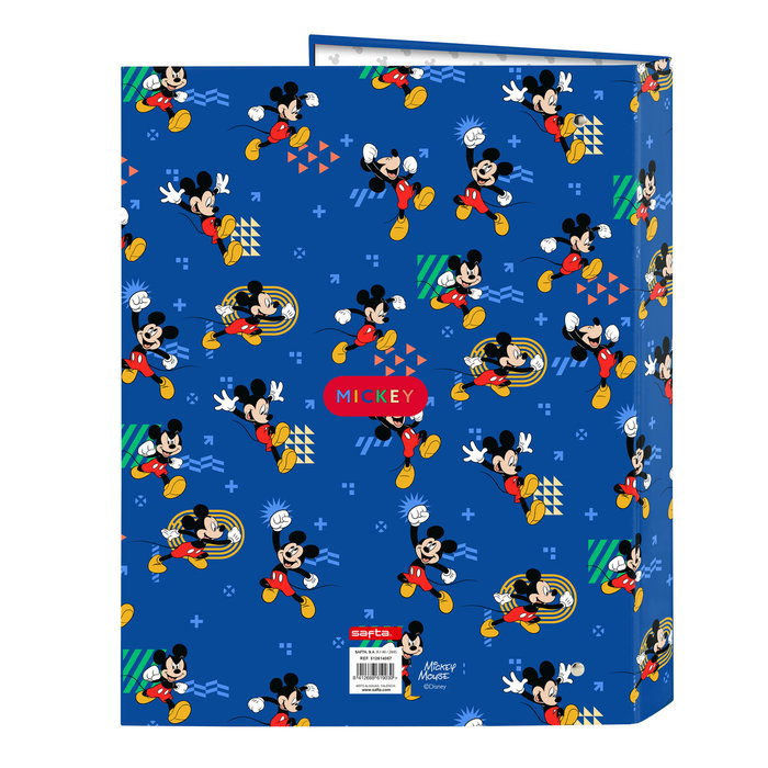 Carpeta de anillas Mickey Mouse Clubhouse Today Azul A4 26.5 x 33 x 4 cm