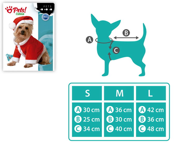 Disfraz de Papa Noel para Mascota Talla S Rojo - Traje Navideño Festivo de Poliéster - Disfraz Completo para tu Mascota en Navidad Disfraz de Papa Noel para Mascota Talla S Rojo - Traje Navideño Festivo de Poliéster - Disfraz Completo para tu Mascota en Navidad