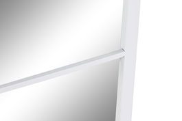 DKD Home Decor Espejo Loft Anxi White Blanco Hierro Cristal 90 x 90 cm