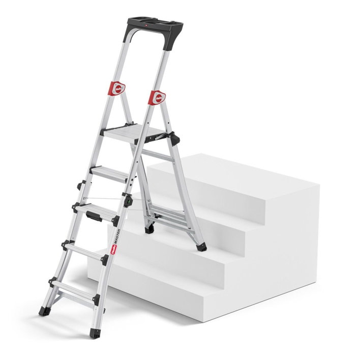 Hailo Master TL100 Escalera de Tijera 3-5 Peldaños Hailo Master TL100 Escalera de Tijera 3-5 Peldaños