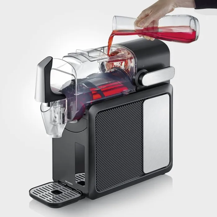SEVERIN Máquina para granizados EZ7410, 2 litros, 220 W, 5 programas, bebidas heladas, batidos y cócteles, negro mate, referencias SEVERIN Máquina para granizados EZ7410, 2 litros, 220 W, 5 programas, bebidas heladas, batidos y cócteles, negro mate, referencias