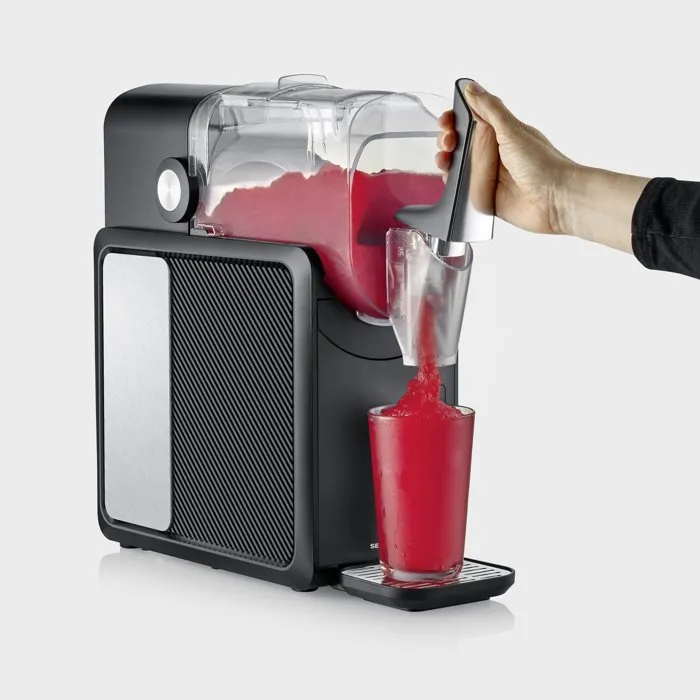 SEVERIN Máquina para granizados EZ7410, 2 litros, 220 W, 5 programas, bebidas heladas, batidos y cócteles, negro mate, referencias SEVERIN Máquina para granizados EZ7410, 2 litros, 220 W, 5 programas, bebidas heladas, batidos y cócteles, negro mate, referencias