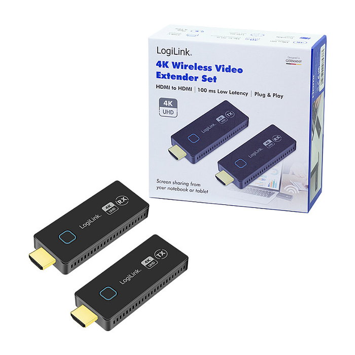 LogiLink HDW0102 Transmisor y receptor de señales AV 4K 30m Negro LogiLink HDW0102 Transmisor y receptor de señales AV 4K 30m Negro