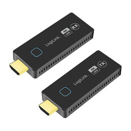 LogiLink HDW0102 Transmisor y receptor de señales AV 4K 30m Negro
