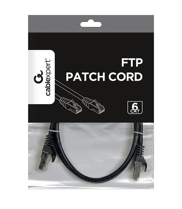 Gembird cable de red Cat6 F/UTP (FTP) de 1 m negro Gembird cable de red Cat6 F/UTP (FTP) de 1 m negro