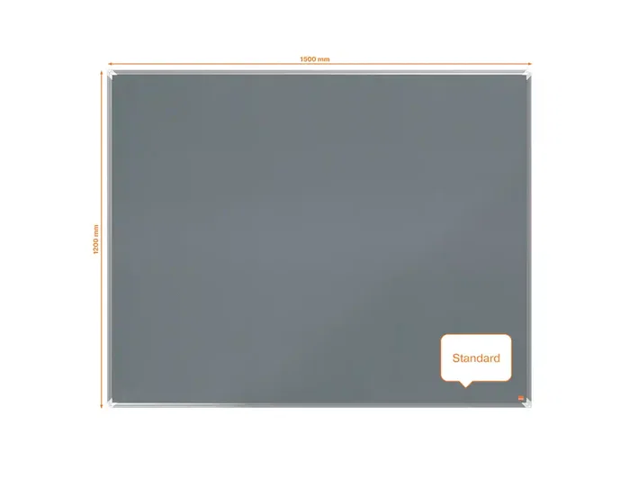 Nobo Tablero de anuncios premium ecolabel fieltro gris 1500 x 1200 mm con marco de aluminio Nobo Tablero de anuncios premium ecolabel fieltro gris 1500 x 1200 mm con marco de aluminio