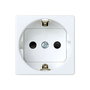 Simon Base Enchufe Schuko Serie 27 Blanco 2P+T 10A 250V con Proteccion Infantil