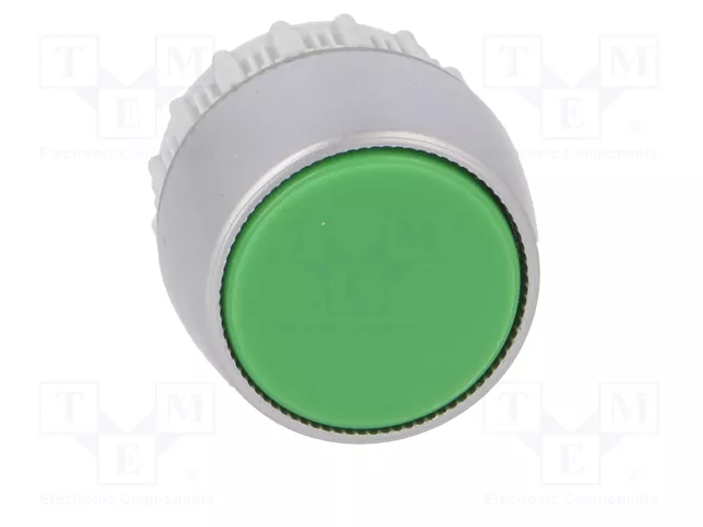 SPAMEL Interruptor de presión verde de 22mm