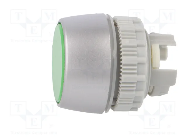 SPAMEL Interruptor de presión verde de 22mm
