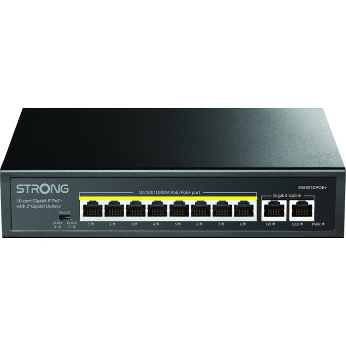 Strong SW8010POE+ Switch Gigabit PoE+ Strong SW8010POE+ Switch Gigabit PoE+