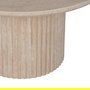 Mesa Centro Beige Piedra Mdf Decoración 90 X 90 X 45 cm