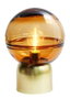 DKD Home Decor Decoración Luminosa Cristal Metal Ámbar