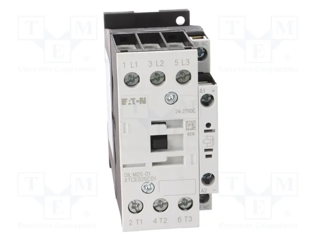 Eaton DILM25-01 RDC24 277178 Relé de protección 3p+1 11kW 400V AC3 DC