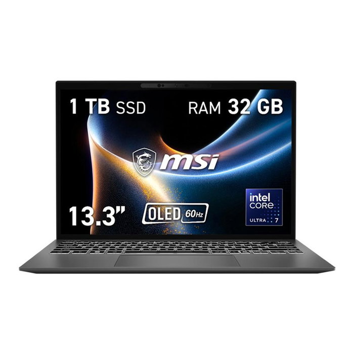 MSI Prestige 13 AI+ A3MG-055ES con Intel Core Ultra 7, 32 GB RAM y 1 TB SSD MSI Prestige 13 AI+ A3MG-055ES con Intel Core Ultra 7, 32 GB RAM y 1 TB SSD