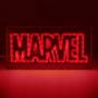 Paladone Lámpara de Neon LED Marvel Logo con Cable USB-C, para Exhibir en Mesa o Pared