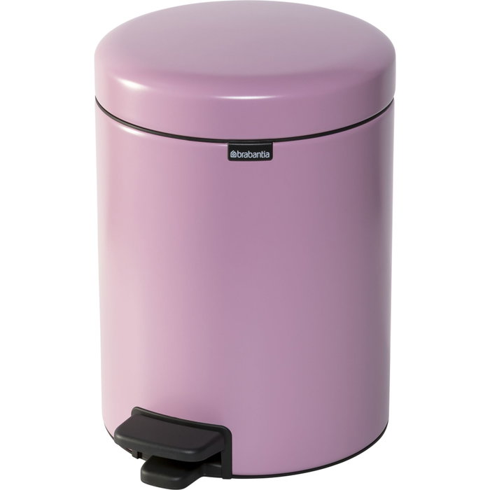 Brabantia Newicon Cubo de basura con pedal 5 L Lilac Pink