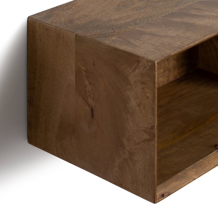 Mesita Flotante Miel Madera de Mango 40,50 X 25 X 23 cm Mesita Flotante Miel Madera de Mango 40,50 X 25 X 23 cm