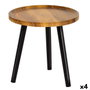 Mesa auxiliar Max Home Negro 38 x 37 x 38 cm (4 Unidades)