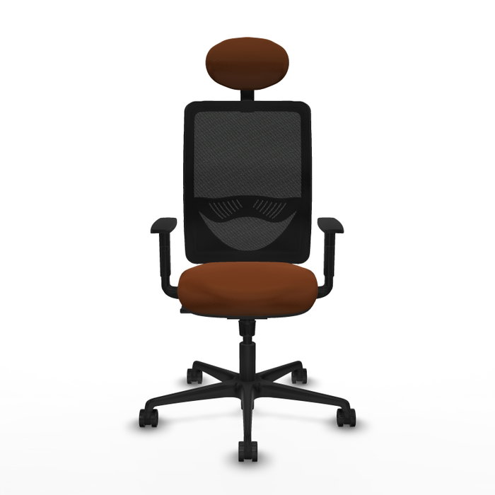 PIQUERAS Y CRESPO Silla de oficina Zulema con mecanismo Sincro, Marrón y Negro PIQUERAS Y CRESPO Silla de oficina Zulema con mecanismo Sincro, Marrón y Negro