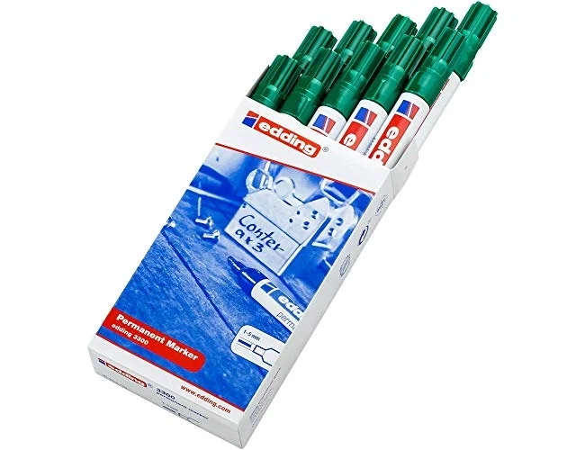 Edding Rotulador 3300 n.4 Verde Punta Biselada Recargable